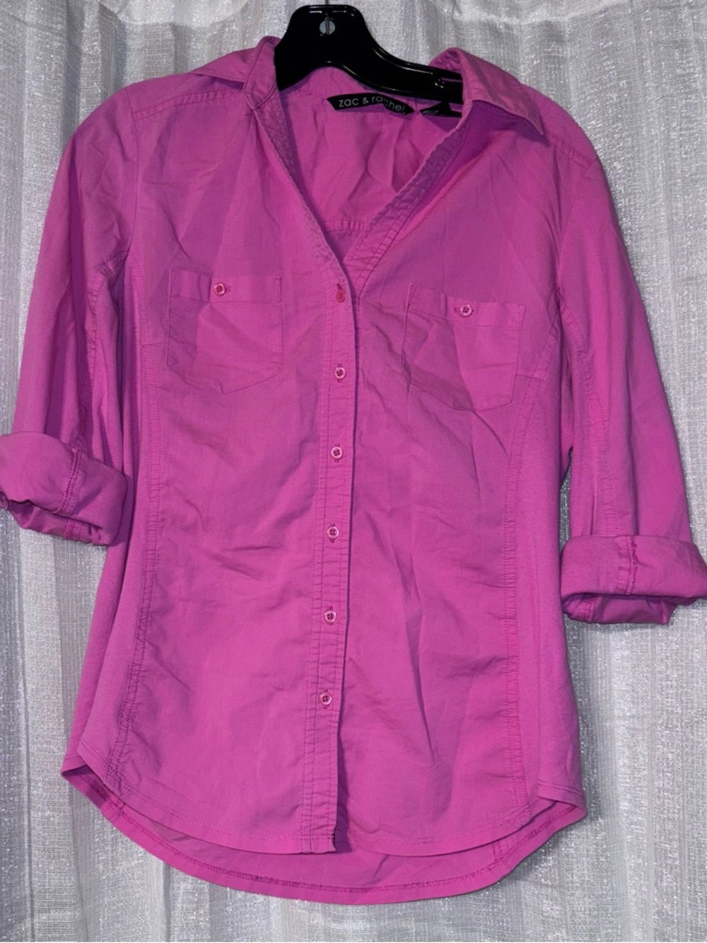 Zac & Rachel Bright Pink Button-Down Shirt